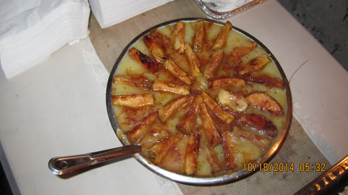 Smoked meats display at event