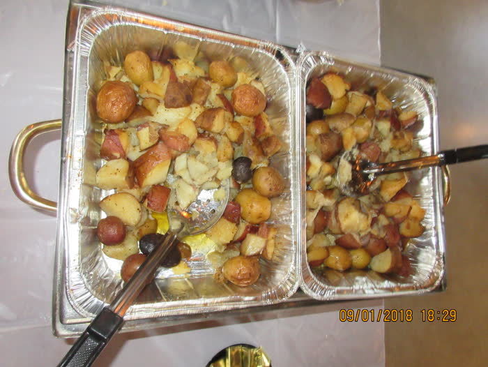 Salt potatoes side tray