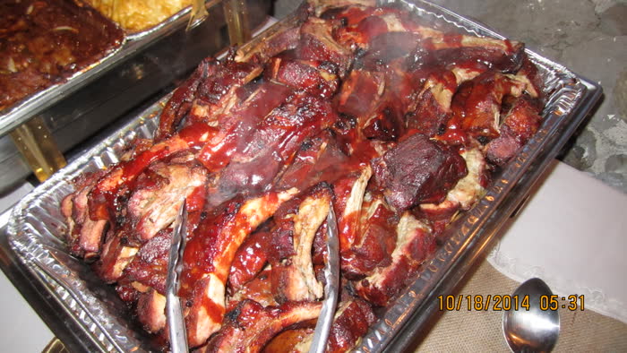Smoked ribs tray